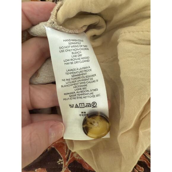 Anthropologie Smocked Balloon-Leg Pants Size 10 - Picture 7 of 10